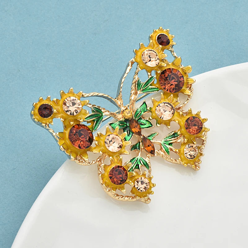 Broche Papillon Vintage · Émail