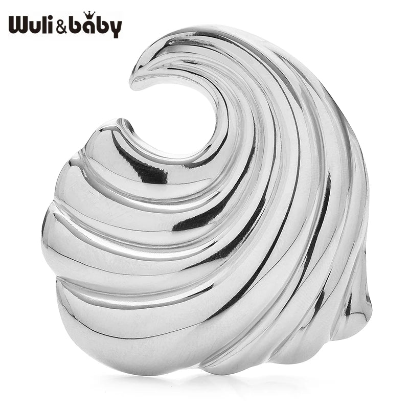 Broche Vague · Acier