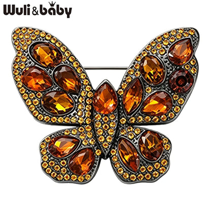 Broche Papillon · Cristal
