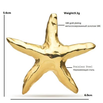 Broche Étoile de Mer · Acier