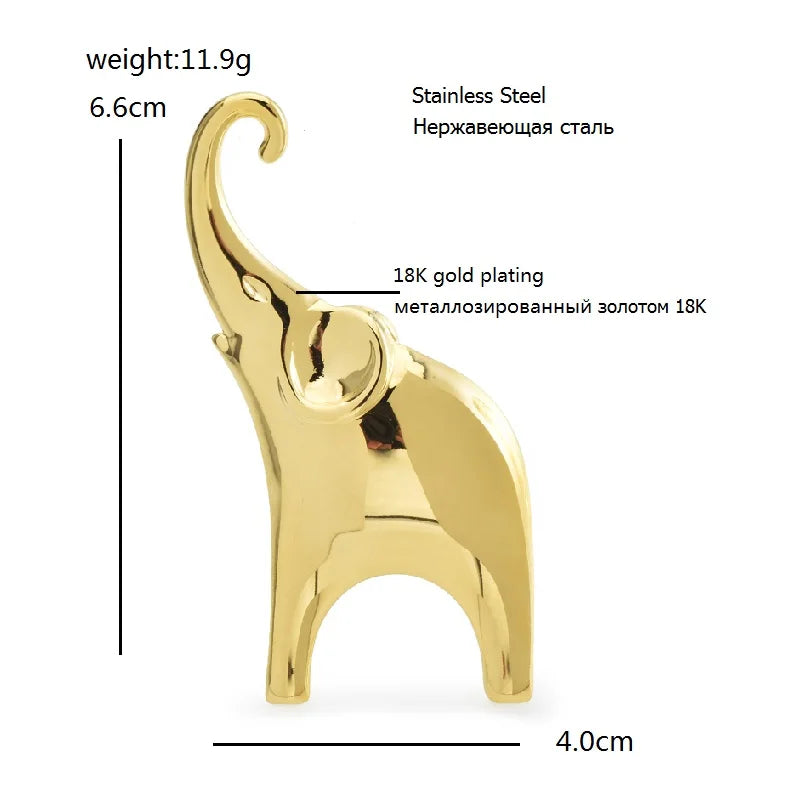 Broche Éléphant · Acier