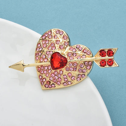 Broche Cœur · Cristal