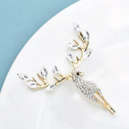 Broche Cerf · Cristal