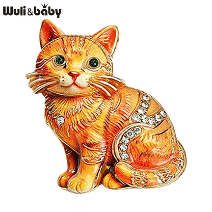 Broche Chat · Cristal