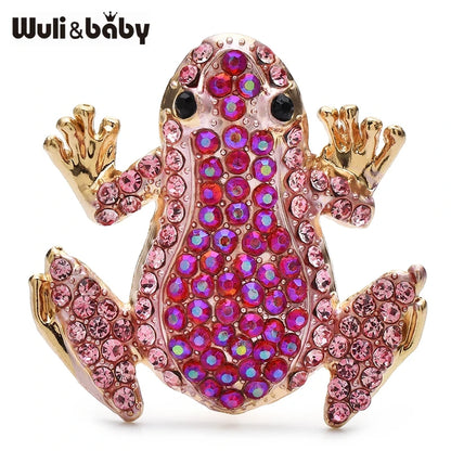 Broche Grenouille · Cristal