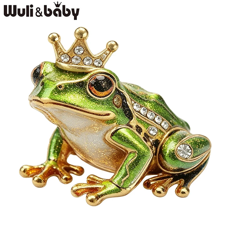 Broche Grenouille · Cristal