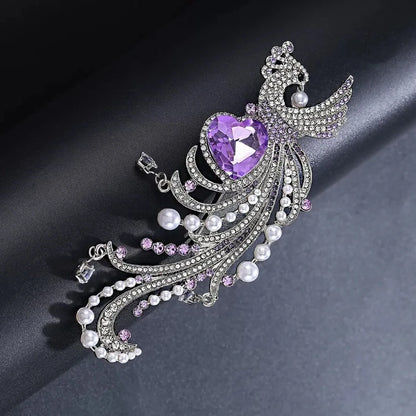 Broche Oiseau · Cristal