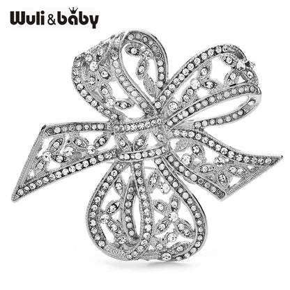 Broche Nœud · Cristal