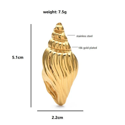 Broche Coquillage · Acier