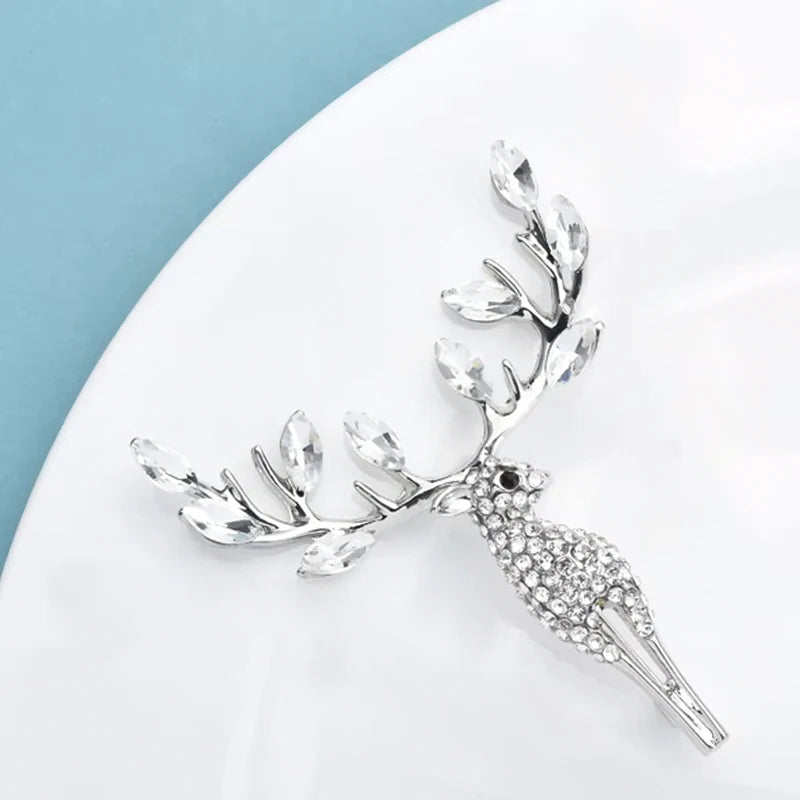 Broche Cerf · Cristal
