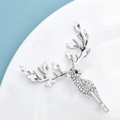 Broche Cerf · Cristal