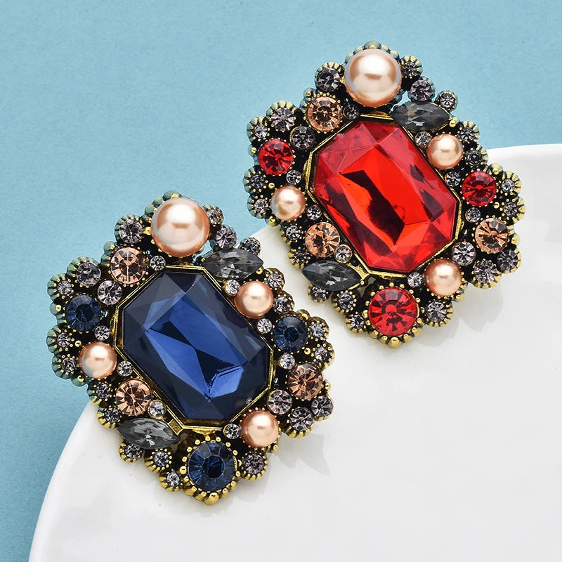Broche Fleur Vintage · Cristal