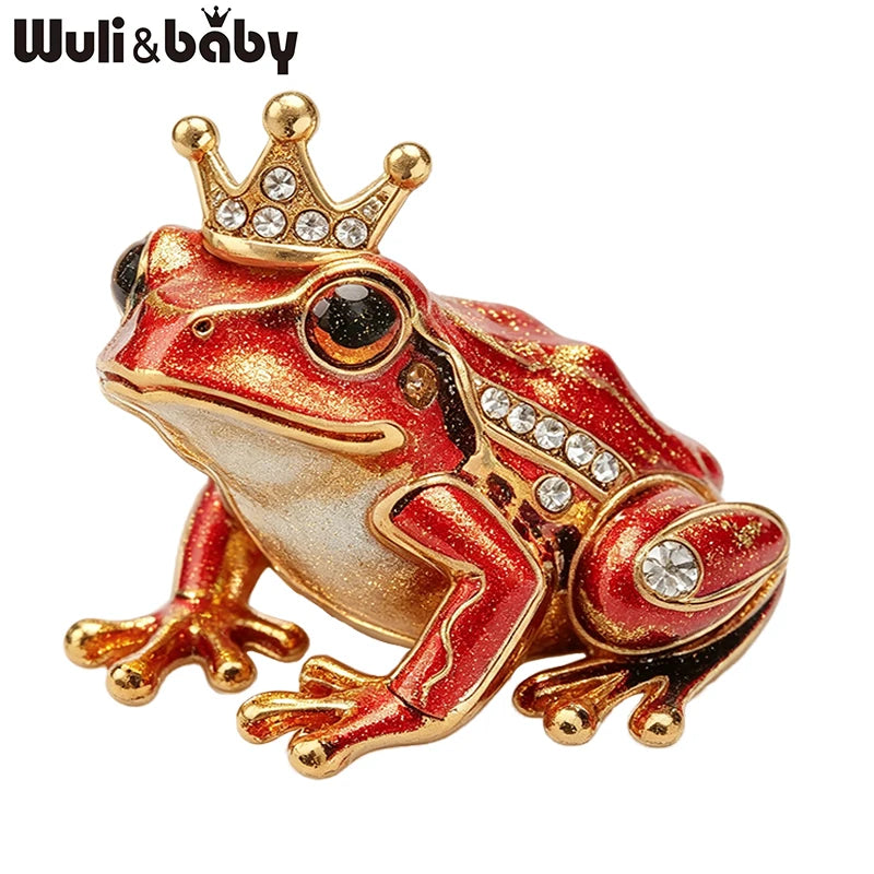Broche Grenouille · Cristal