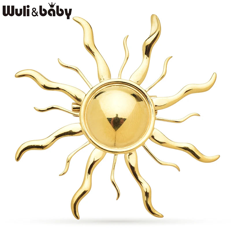 Broche Soleil · Acier