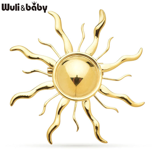 Broche Soleil · Acier