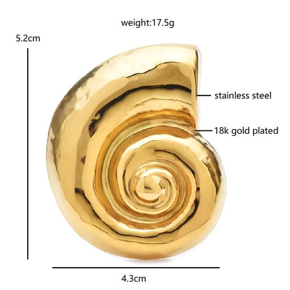 Broche Coquillage · Acier