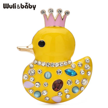 Broche Canard · Cristal