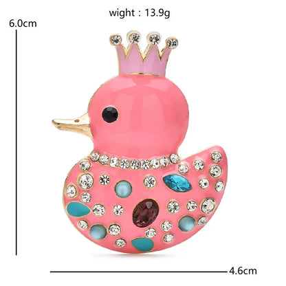 Broche Canard · Cristal