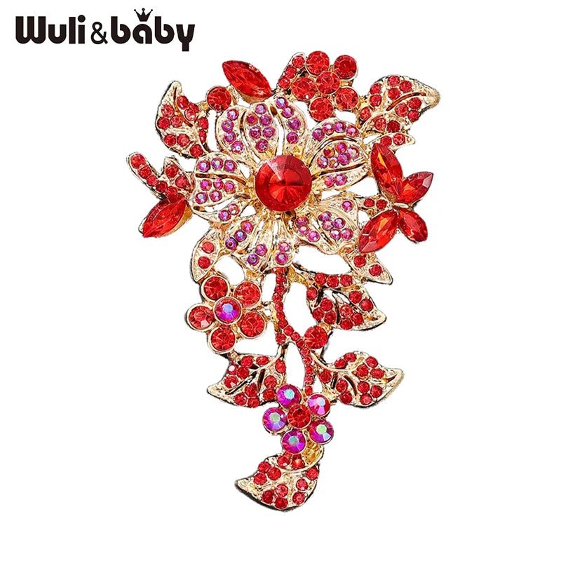 Broche Fleur · Cristal