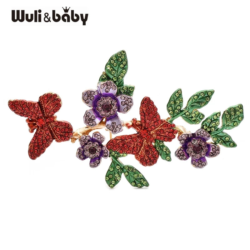 Broche Papillon · Cristal