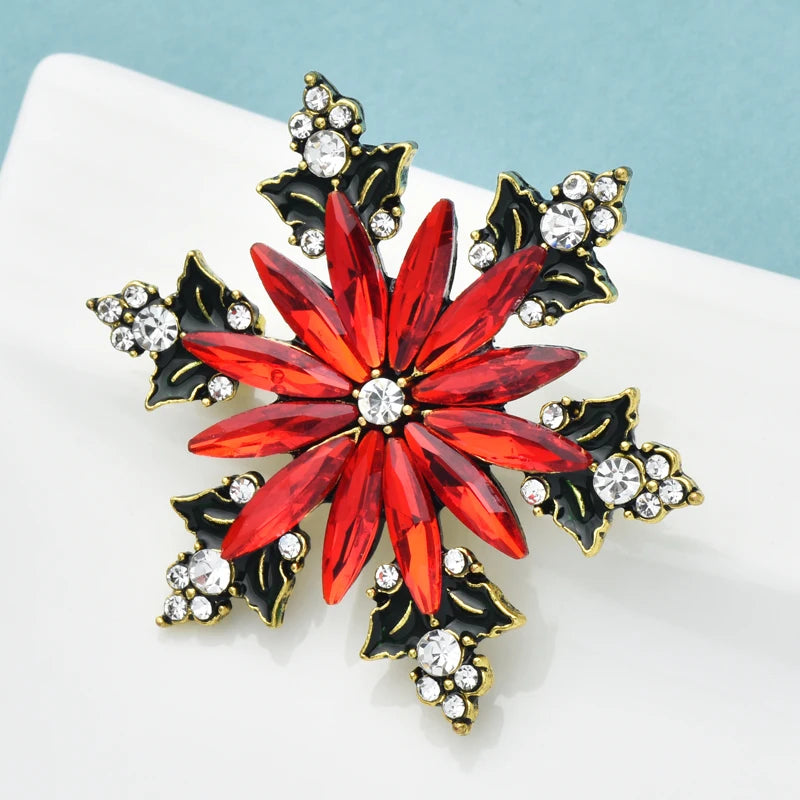 Broche Flocon · Cristal