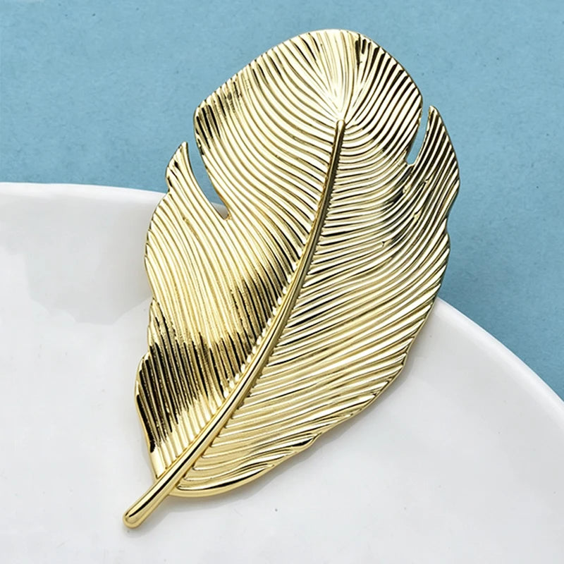 Broche Feuille