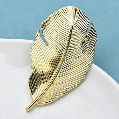 Broche Feuille