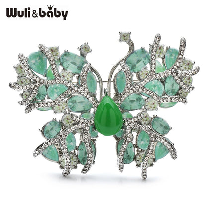Broche Papillon · Cristal
