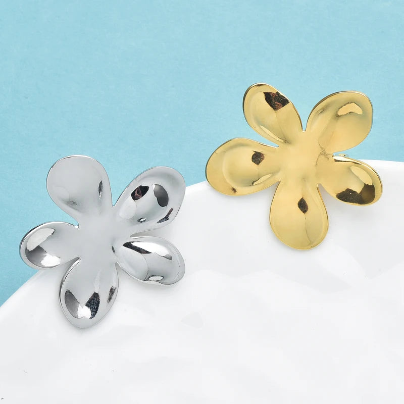 Broche Fleur · Acier