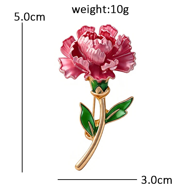 Broche Fleur · Émail