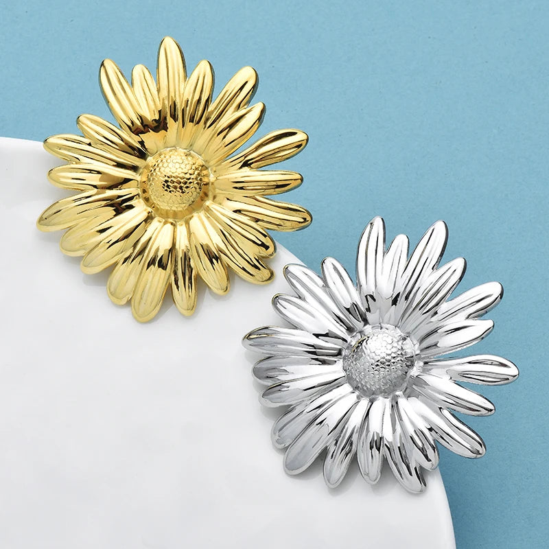 Broche Marguerite · Acier