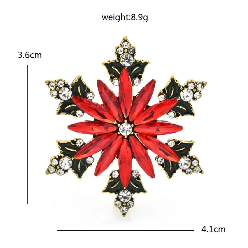 Broche Flocon · Cristal