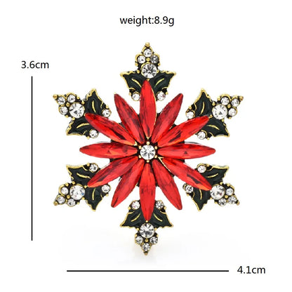 Broche Flocon · Cristal