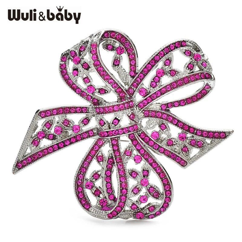 Broche Nœud · Cristal