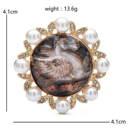 Broche Cheval · Perles