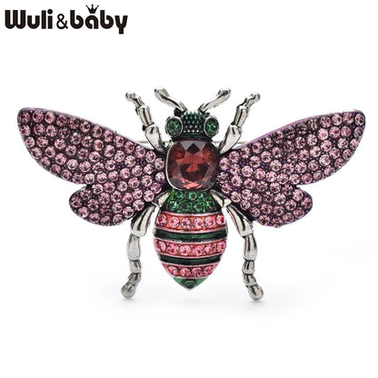Broche Abeille · Cristal