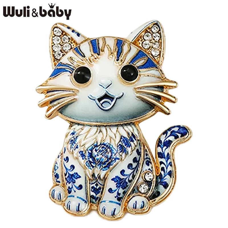 Broche Chat · Cristal