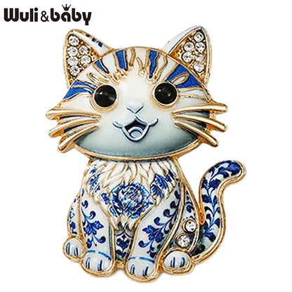 Broche Chat · Cristal