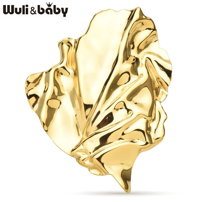 Broche Feuille · Acier