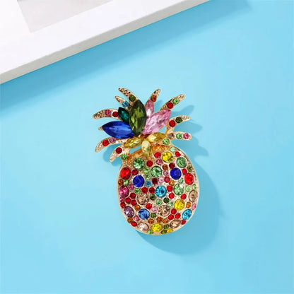 Broche Ananas · Cristal