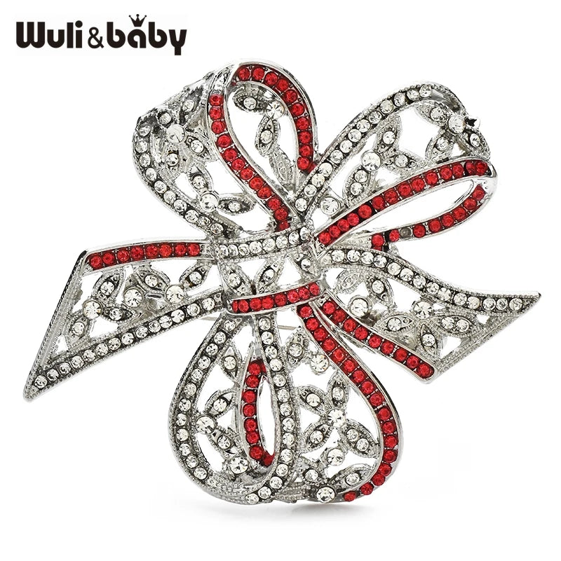 Broche Nœud · Cristal