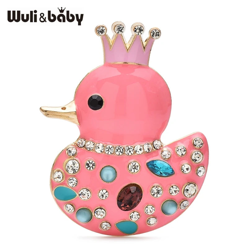 Broche Canard · Cristal