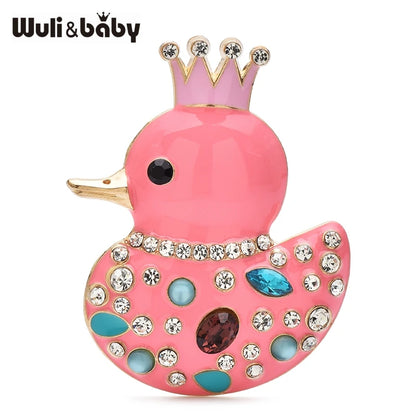 Broche Canard · Cristal