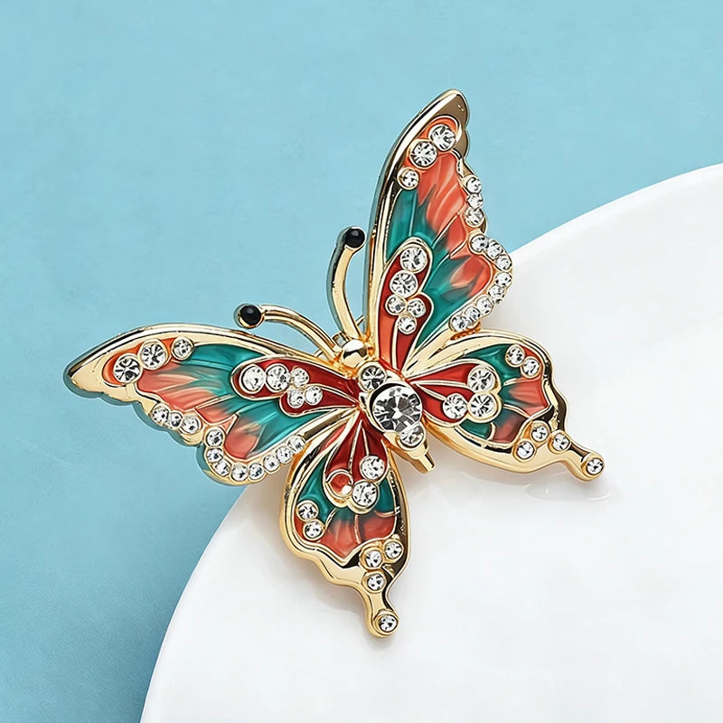 Broche Papillon · Émail