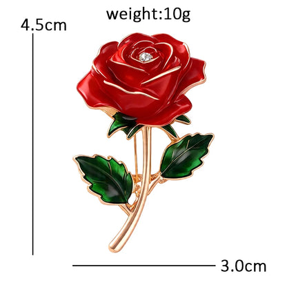 Broche Fleur · Émail