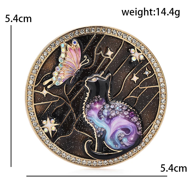 Broche Papillon · Émail