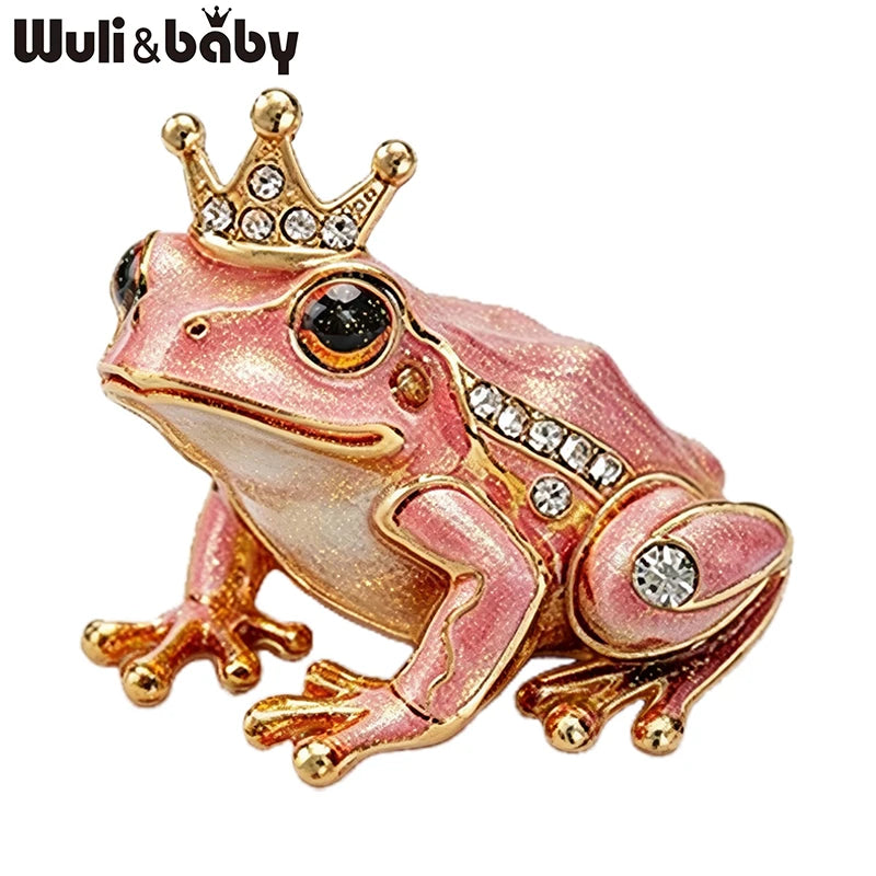 Broche Grenouille · Cristal