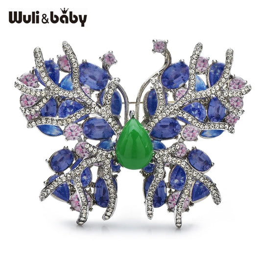 Broche Papillon · Cristal
