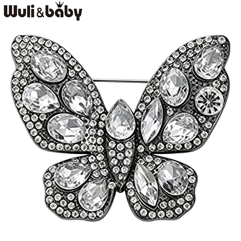 Broche Papillon · Cristal