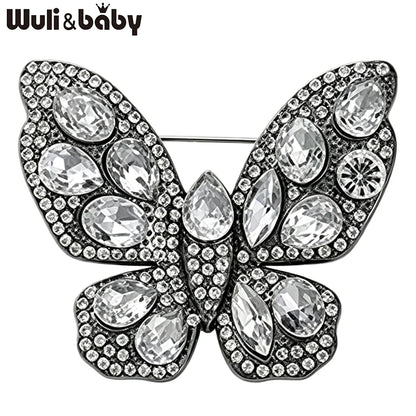 Broche Papillon · Cristal